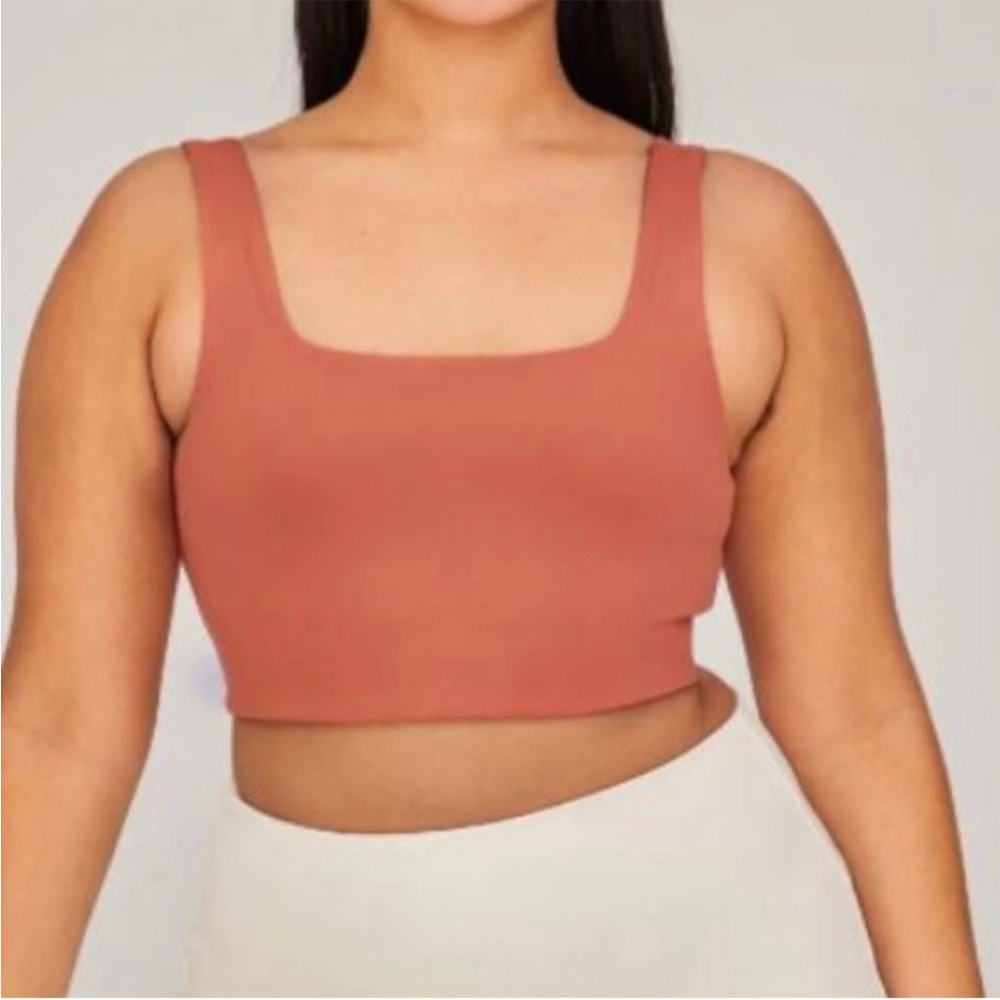 Girlfriend Collective Tommy Bra in Brick